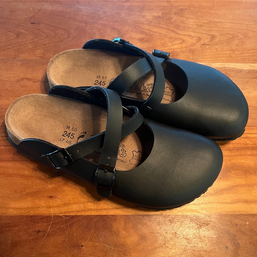 Birkenstock Dorian Black clogs Women's Mary Jane European size 38 US size 8